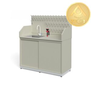 Мойка лабораторная ПП.МЛП.130.60.90 с корпусом и раковиной из полипропилена 