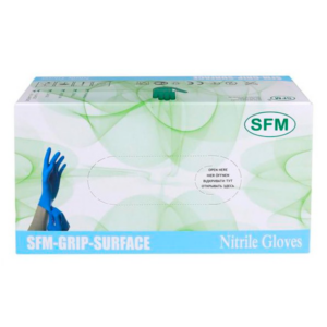 Перчатки смотровые нитриловые SFM GRIP SURFACE (нестерильные неопудренные) 