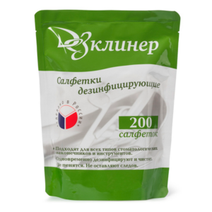 Дезинфицирующие салфетки ДезКлинер 175*125мм (сменный блок) №200 
